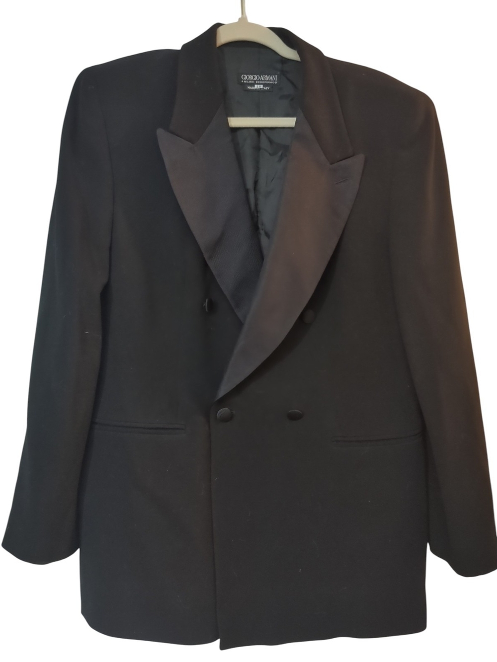 Vintage GIORGIO ARMANI Black Label Borgo Nuovo 21 Blazer Jacket Italy Sz US 36